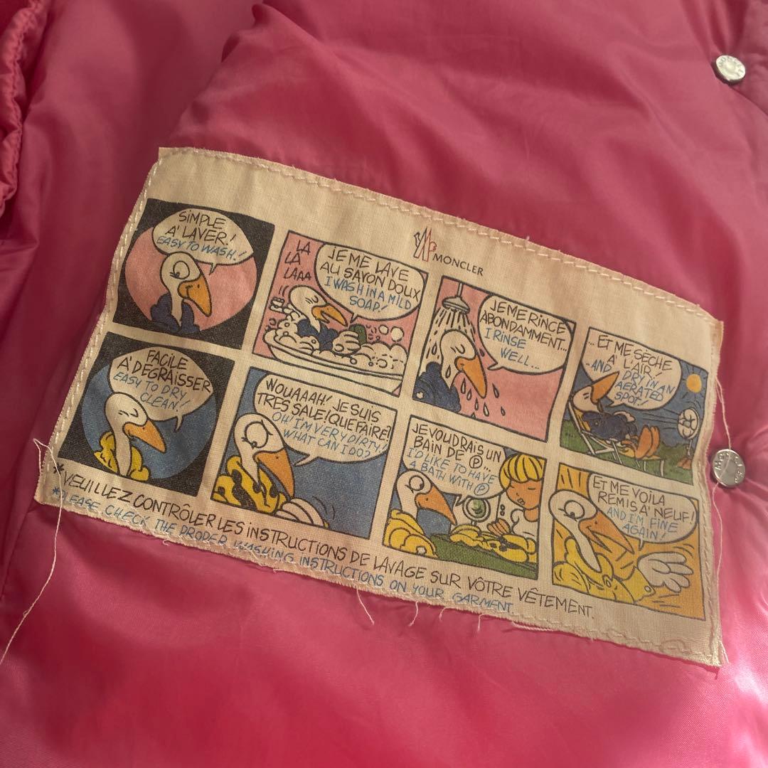 モンクレール ☆ MONCLER ダウン ベスト ピンク レディース １サイズ