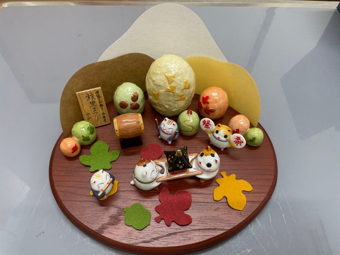 猫舎道楽堂　ねこや　季節のお飾り　秋里まつり