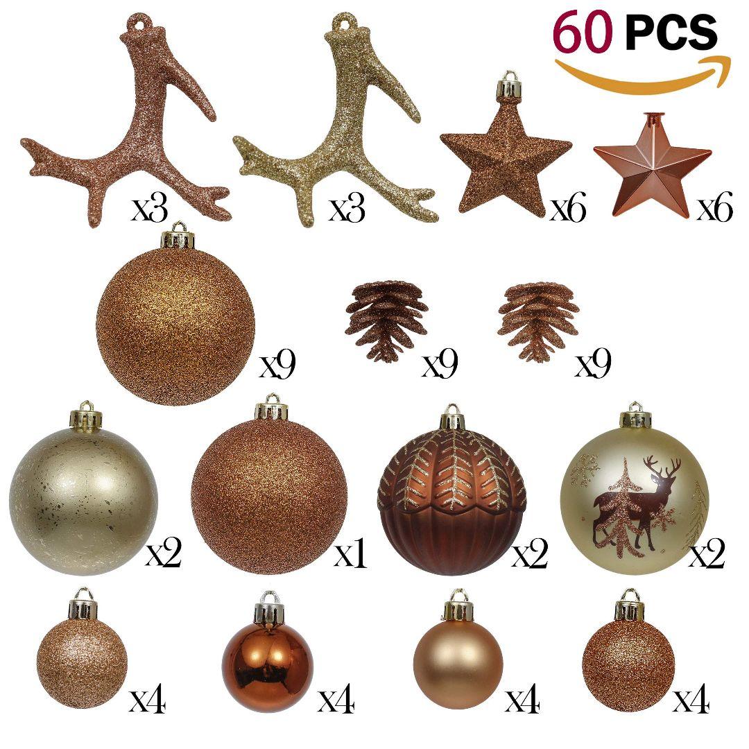 Valery Madelyn クリスマス  オーナメント 60個入りセット