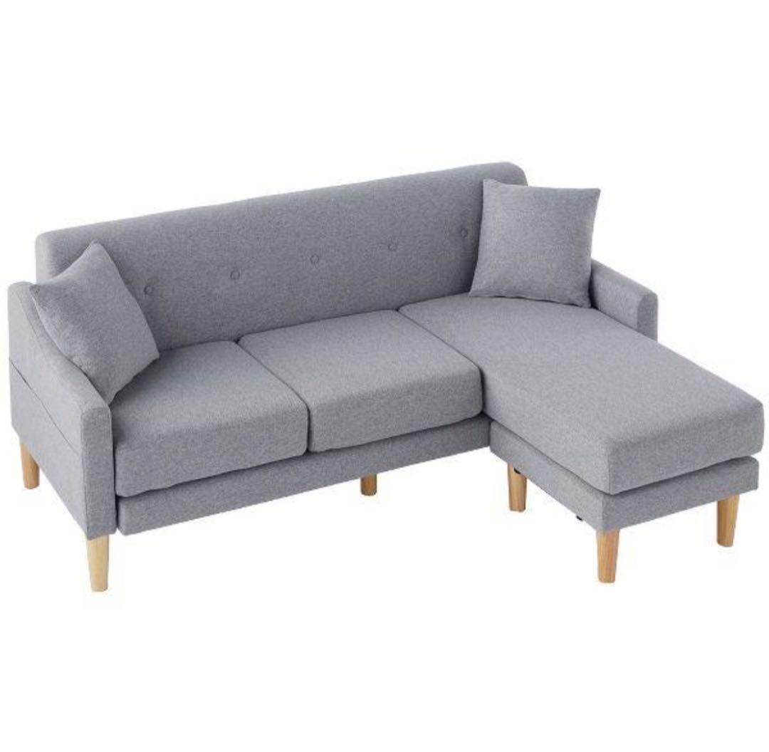 ソファ　ソファセット　3人掛け　リビングソファ　フロアソファ　2人掛け　グレー