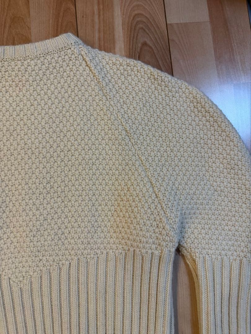 DECO depuis 1985スリットリブスリーブ ケーブルニット