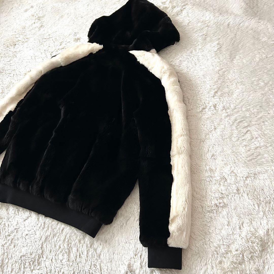 希少✨Mr&Mrs Italy バーニーズ　リアルファー　パーカー　ジップアップ