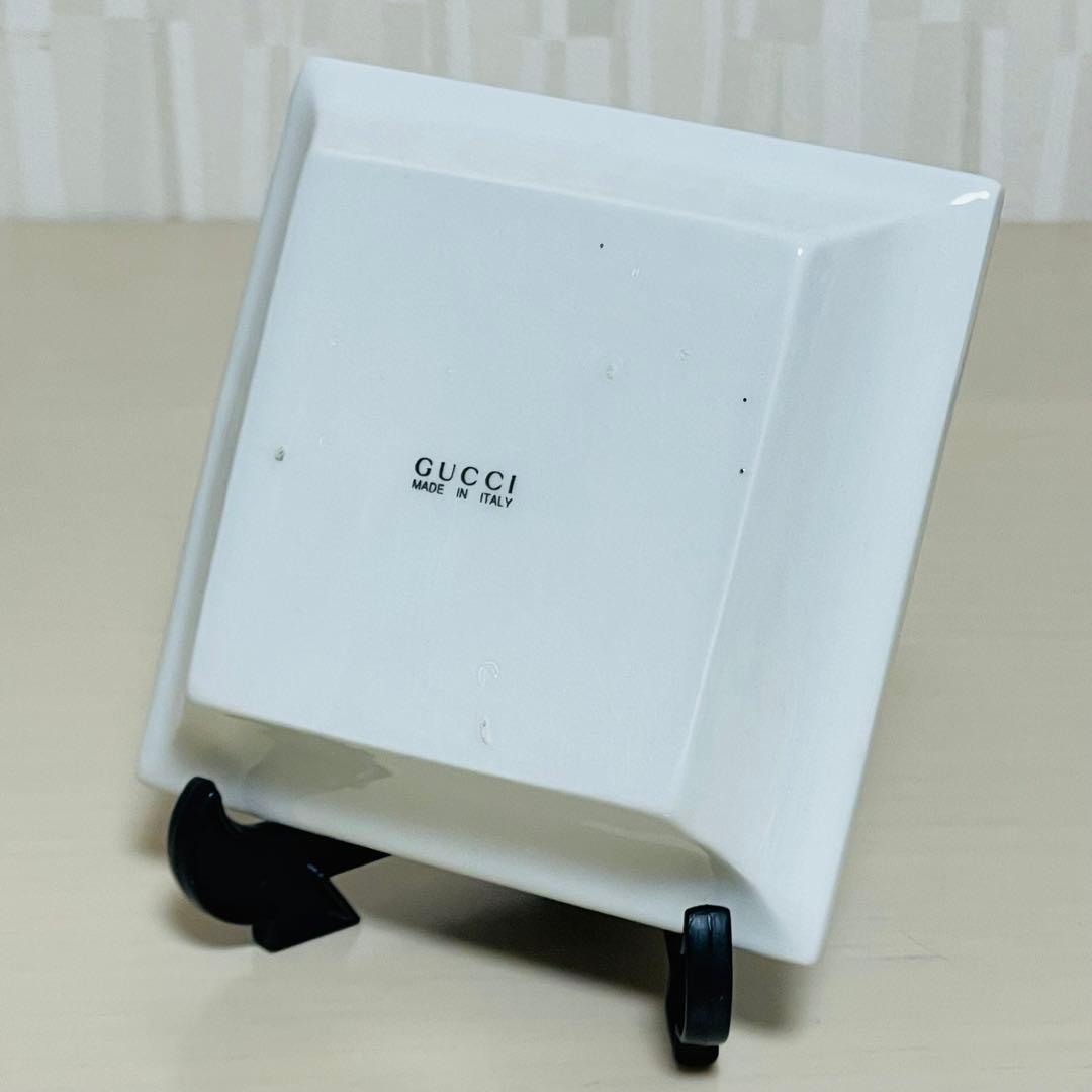 GUCCI グッチ ヴィンテージ スクエア ミニ トレイ 小皿 プレート