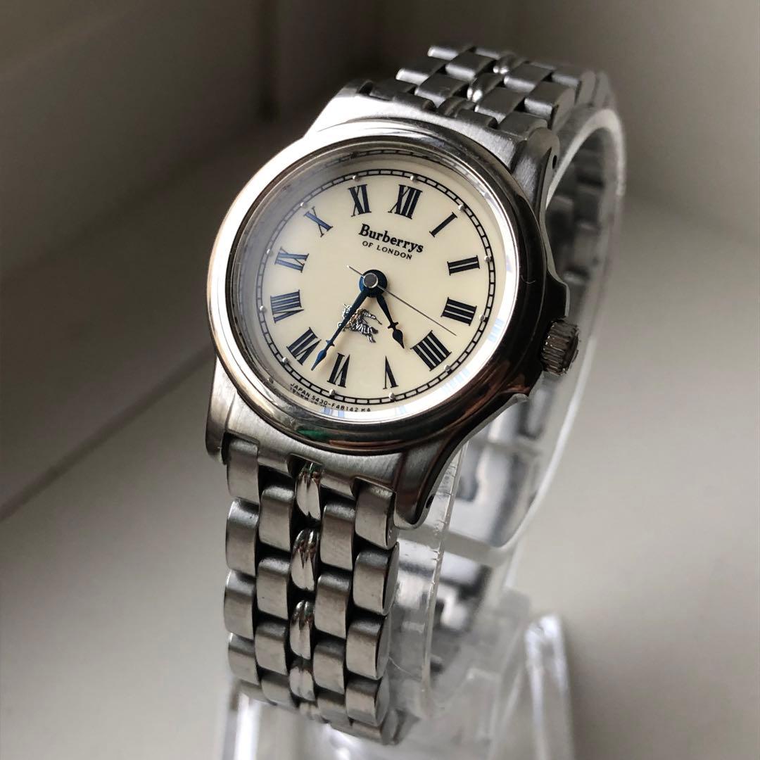 Burberry バーバリー　ローマン　 アナログ腕時計 シルバー　稼働品