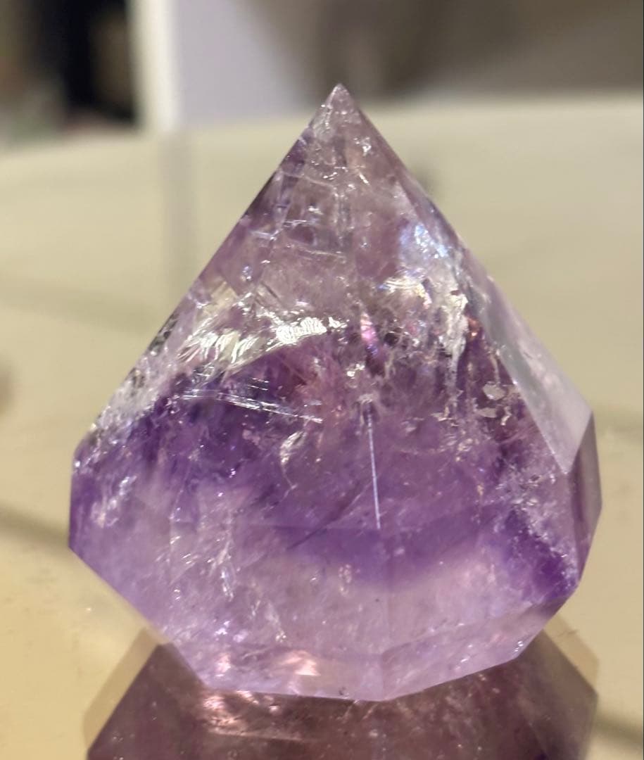 高品質　ファントム　アメジスト　ダイヤモンド　天然石