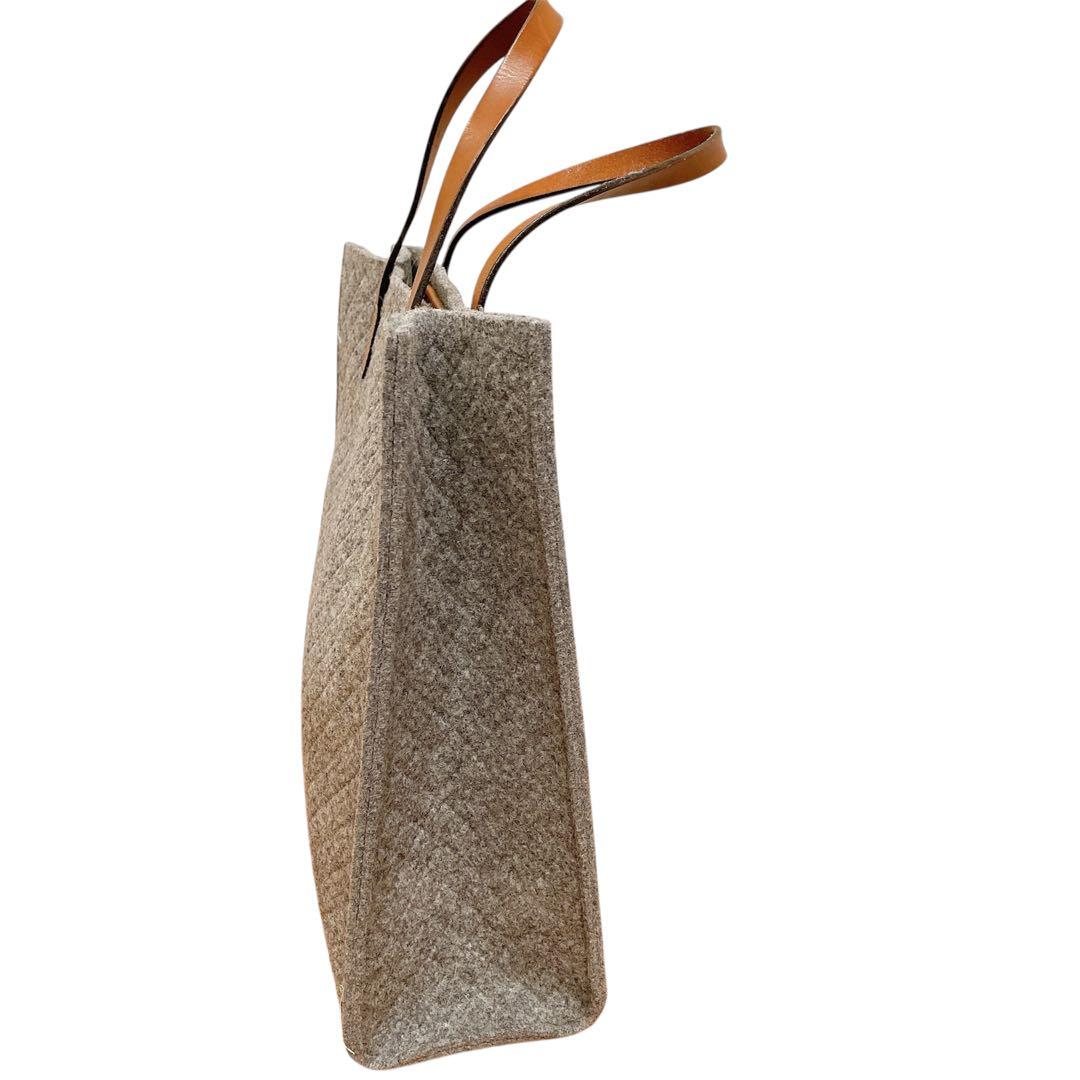 美品⚑GUCCI グッチ トートバッグ ディアマンテ グレー ウール