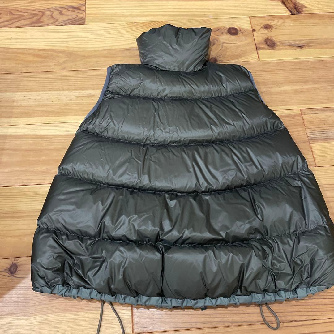 sacai Puffer Vest アシンメトリー ダウンベスト