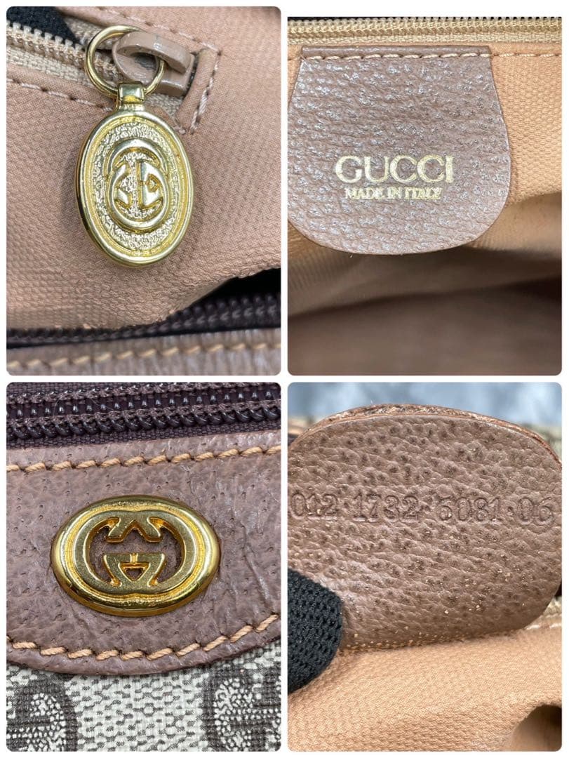 ✨美品✨GUCCI GG 2way ブラウン レザー ボストンバッグ ショルダー