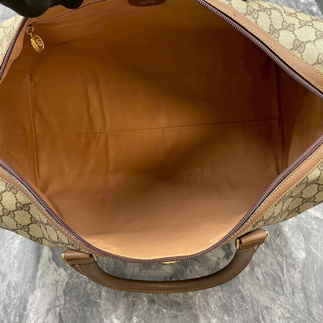 ✨美品✨GUCCI GG 2way ブラウン レザー ボストンバッグ ショルダー