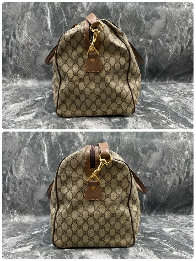 ✨美品✨GUCCI GG 2way ブラウン レザー ボストンバッグ ショルダー