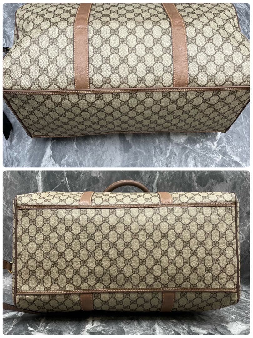 ✨美品✨GUCCI GG 2way ブラウン レザー ボストンバッグ ショルダー