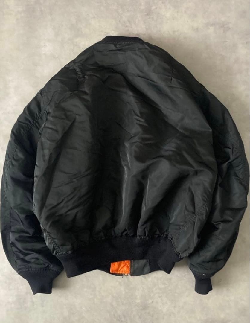 80s 希少　タグなしALPHA MA-1 USAF ベルベルジン　ヘイリー所