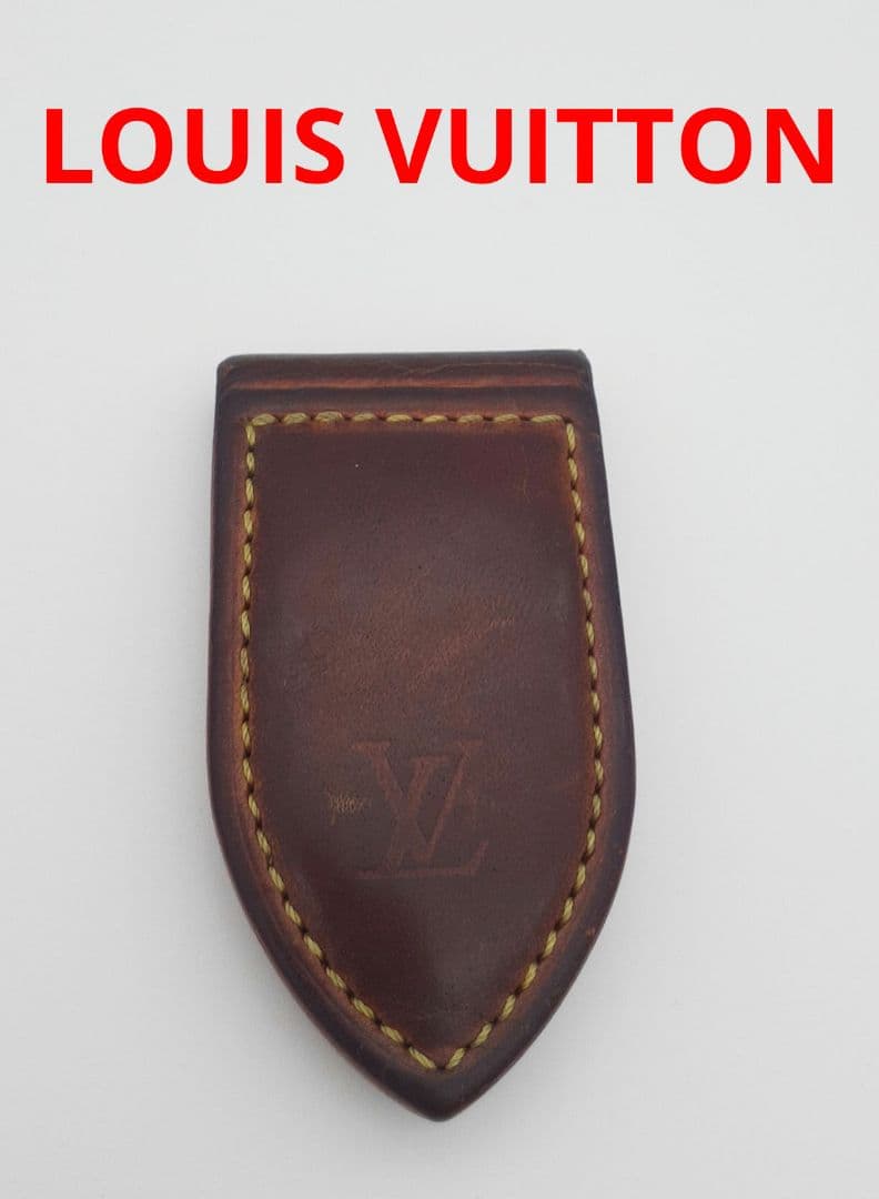 Z07-83　ルイヴィトン　マネークリップ　ブラウン　パンス