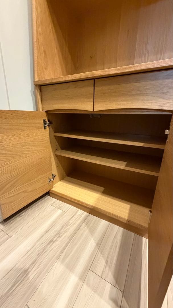 unico SIGNE北欧キッチン収納、食器棚、廃盤　横幅1190mm