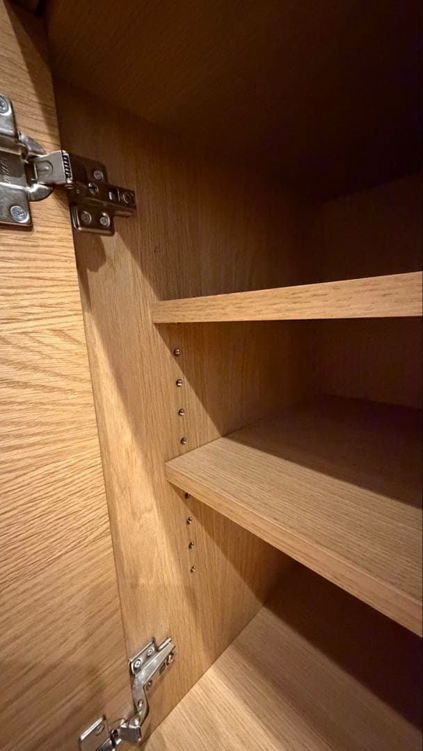 unico SIGNE北欧キッチン収納、食器棚、廃盤　横幅1190mm