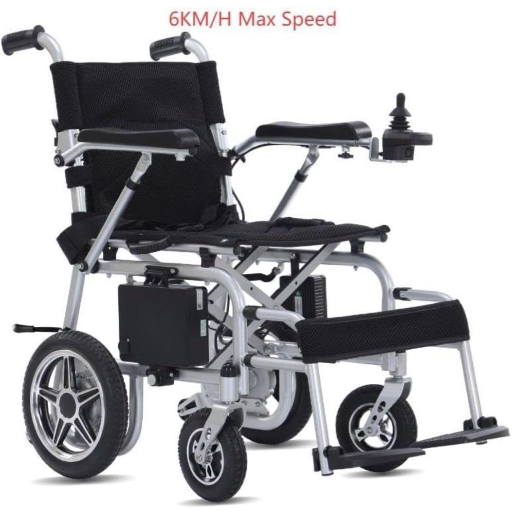 超軽17Kg 折り畳み電動車いす アルミ リチウム 動力400W 2025年夏製