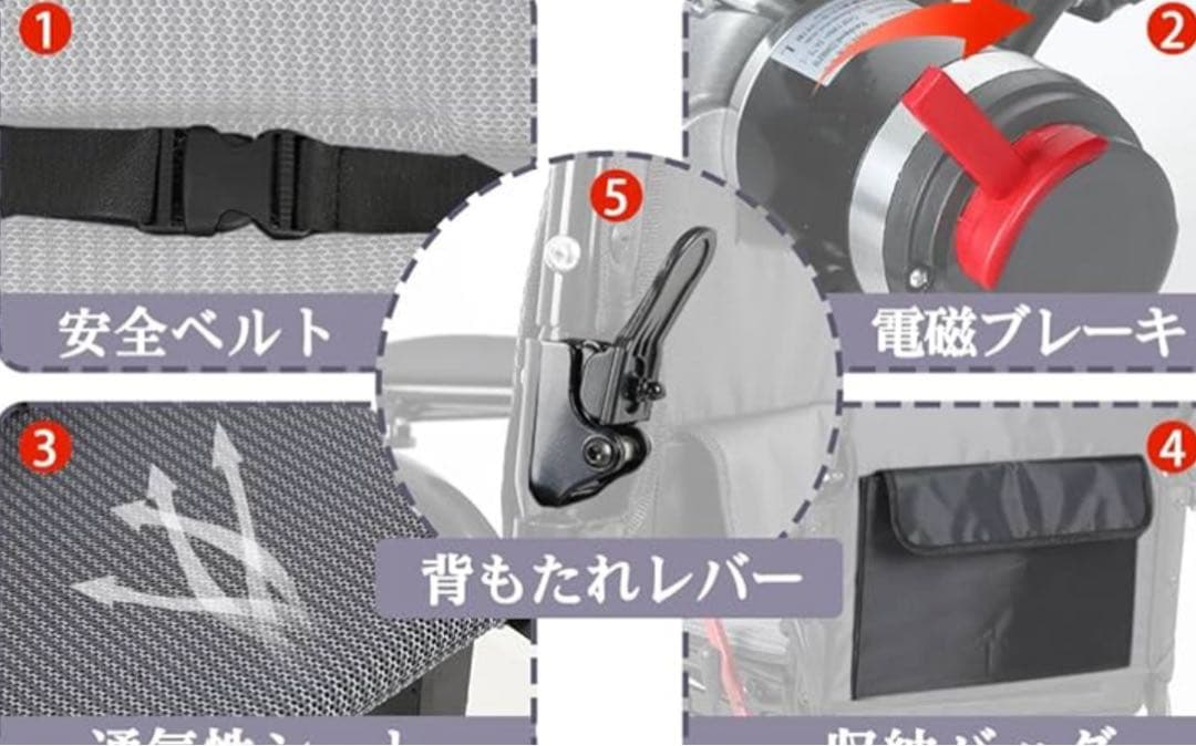 超軽17Kg 折り畳み電動車いす アルミ リチウム 動力400W 2025年夏製