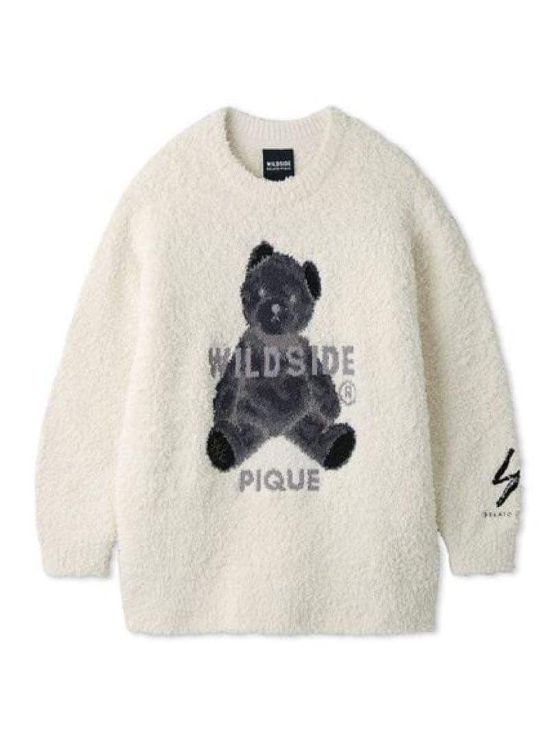 【新品】WILDSIDE × GELATO PIQUE ベアプルオーバー S 白