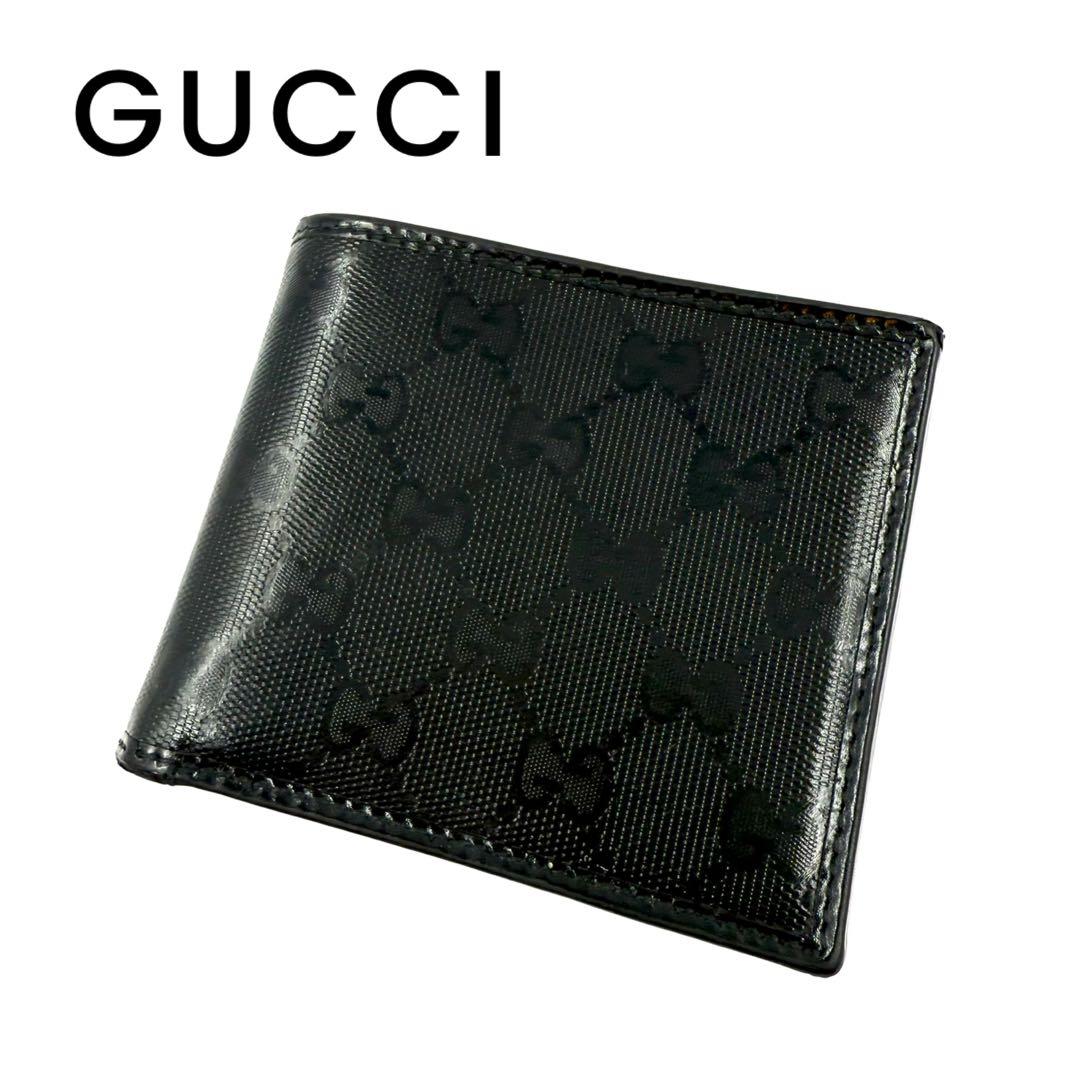 GUCCI グッチ　ブラック 二つ折り財布