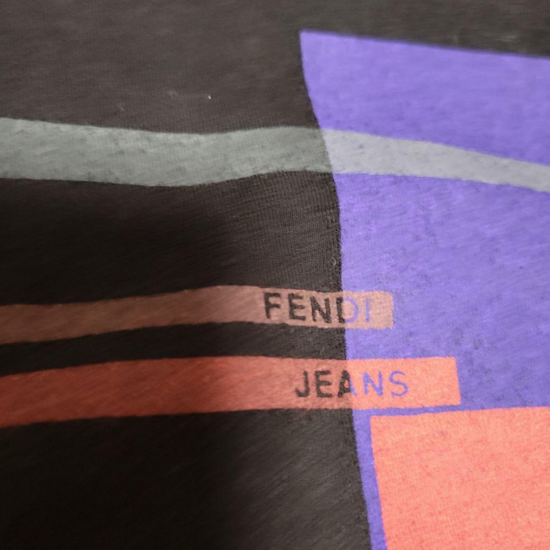 FENDI　綺麗め　お洒落　プリント　ロングtシャツ　ロンT　トレーナー