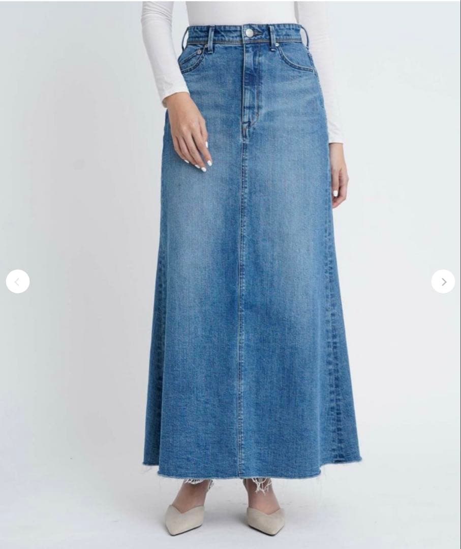 美品！ヤヌーク　マキシ Aライン スカート　CFB サイズM