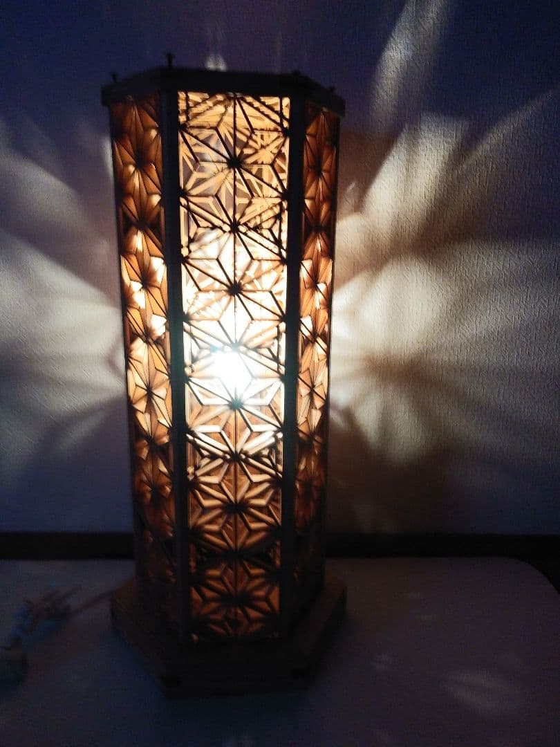 組子細工ランプ