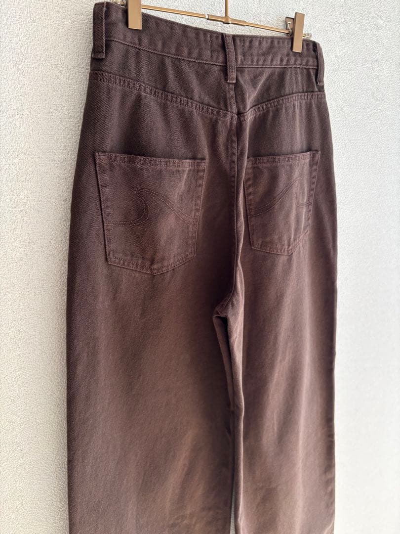 新品・未使用【SeaRoomlynn】ワイドウエストバギー SRN05 ブラウン