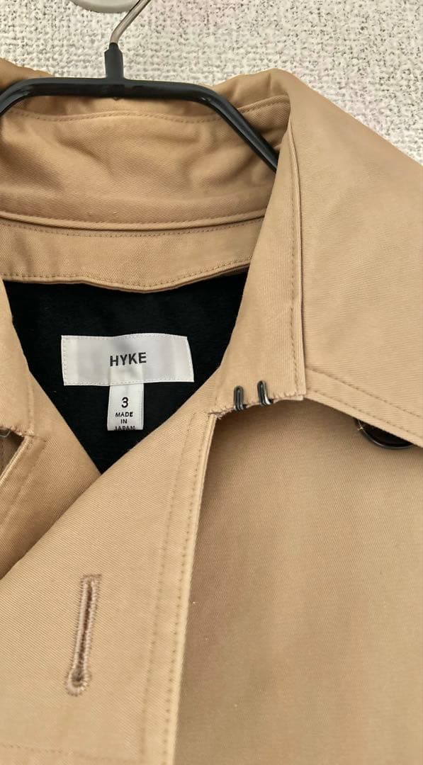 【値下げ】美品 HYKE ベージュ トレンチコート サイズ3