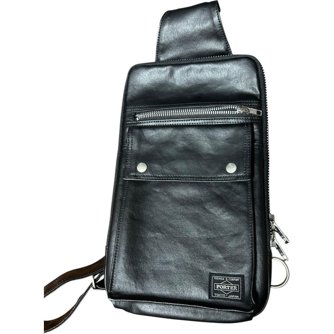 【未使用】PORTER ポーター　ボディバッグ　フリースタイル　ブラック