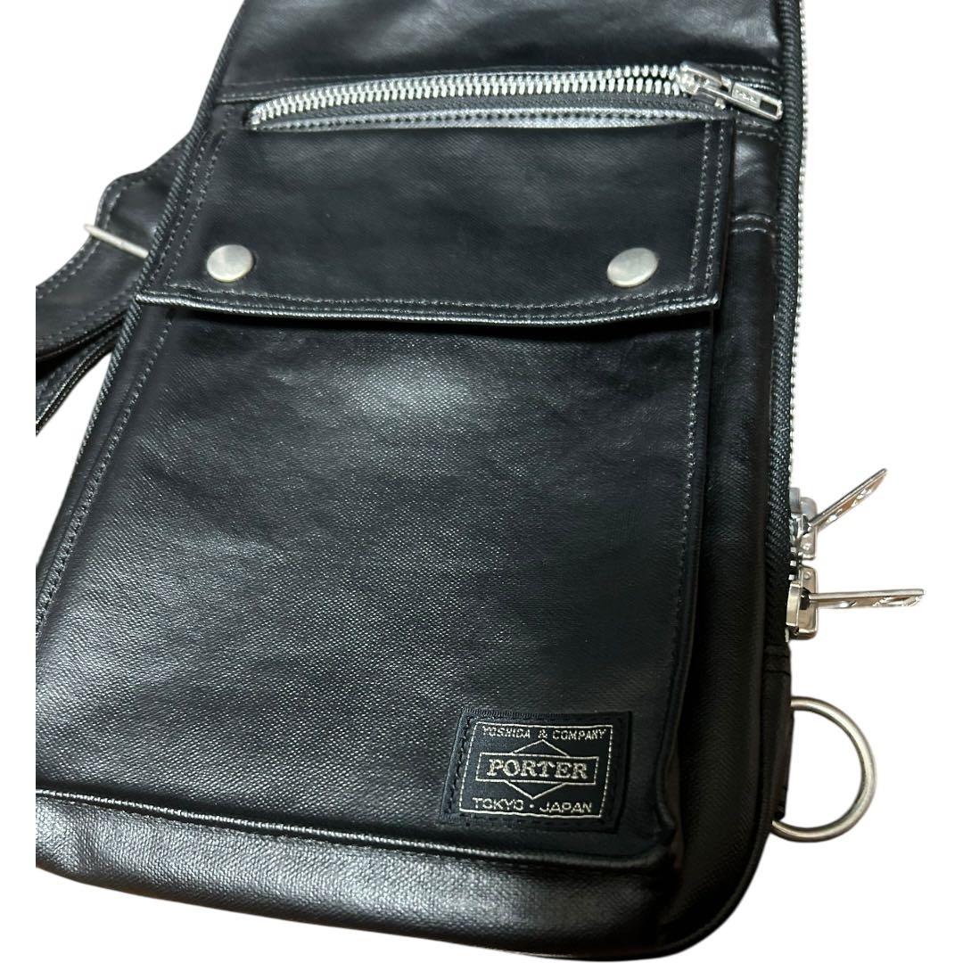 【未使用】PORTER ポーター　ボディバッグ　フリースタイル　ブラック