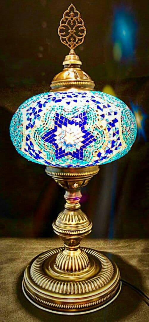 【30%OFF 期間限定セール 7/25まで】トルコランプ 大（ブルー）64