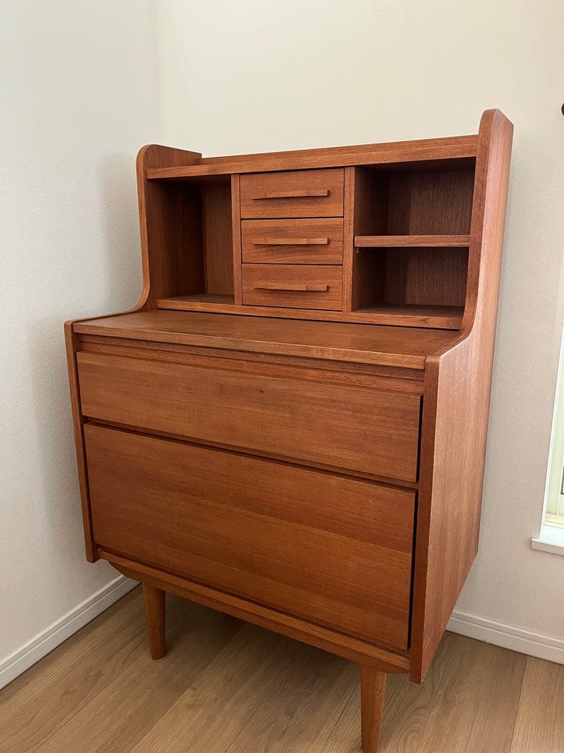 ライティングデスク　ライティングビューロー　北欧　学習机　中古　美品