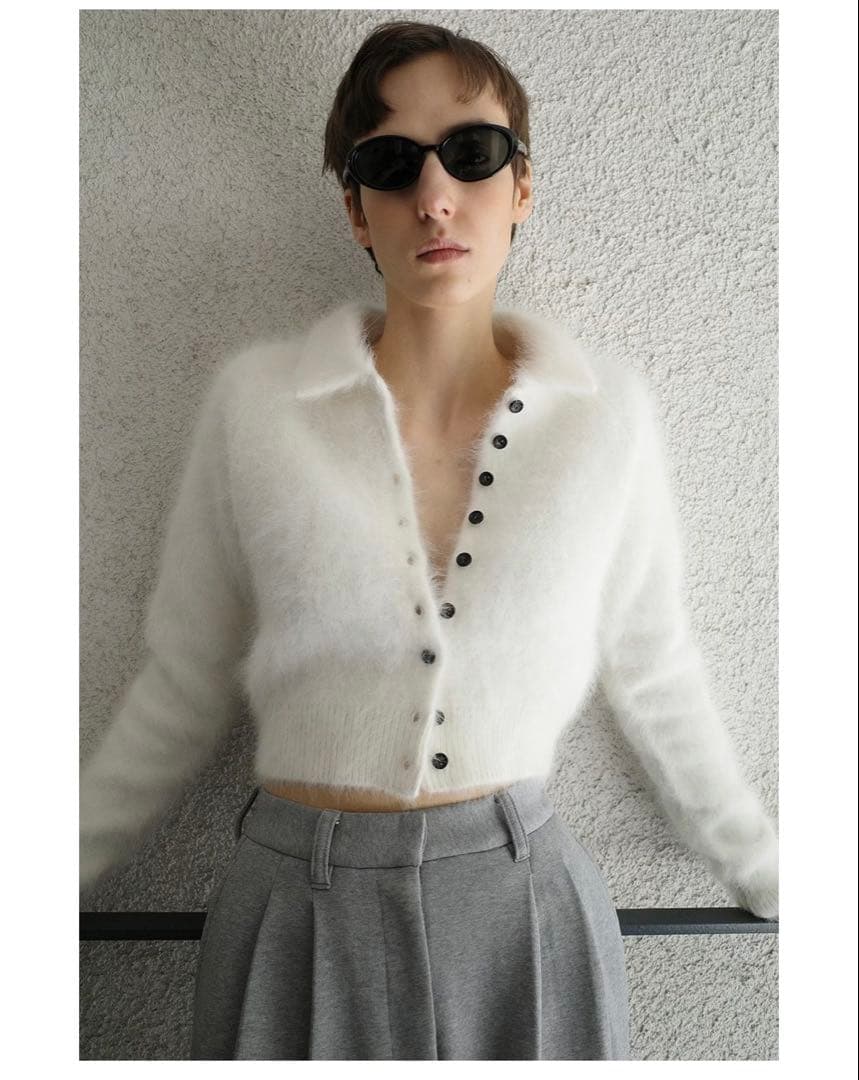 CLANE クラネANGORA SHORT KNIT CARDIGAN