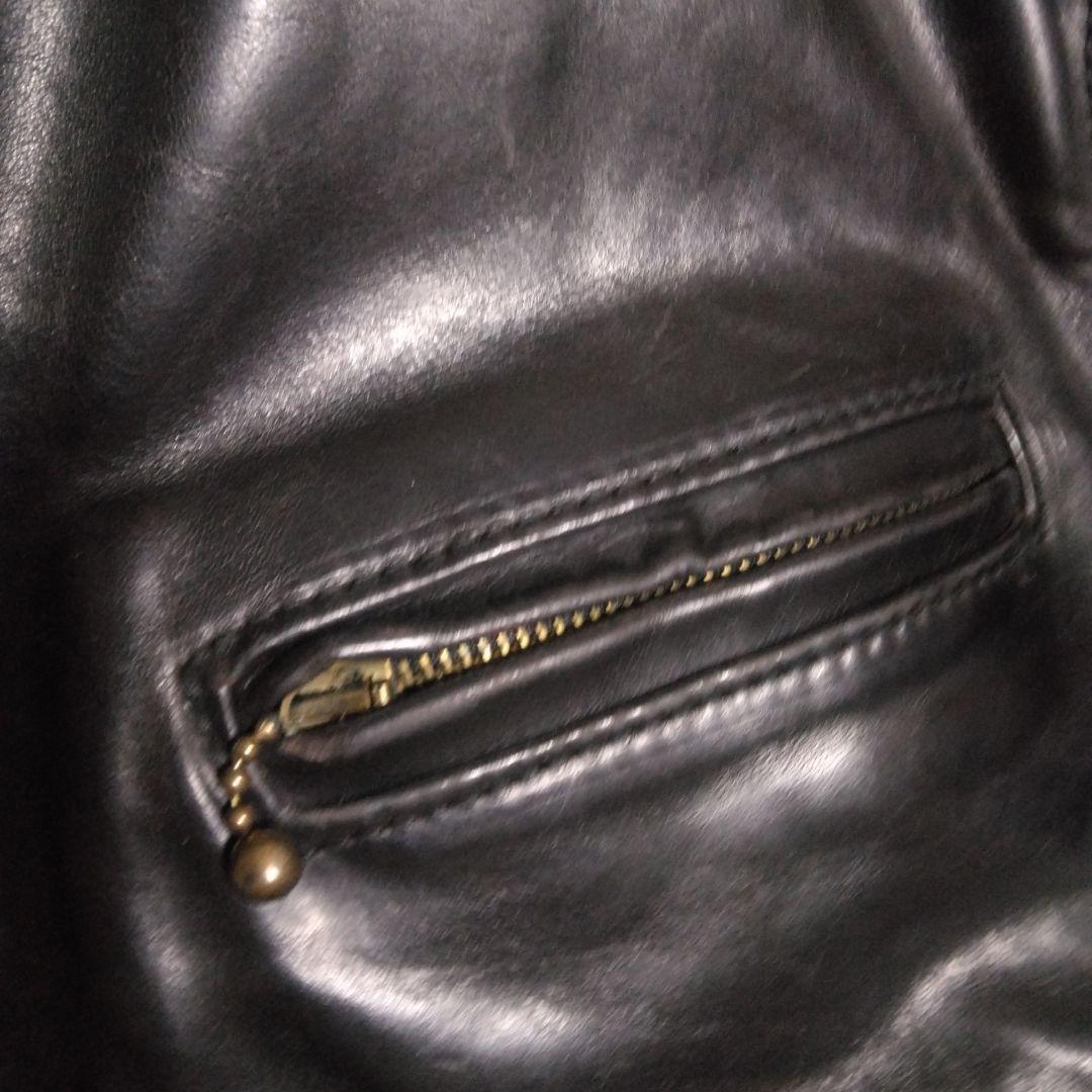 AERO LEATHER ライダースジャケットハーフベルト ホースハイド 34