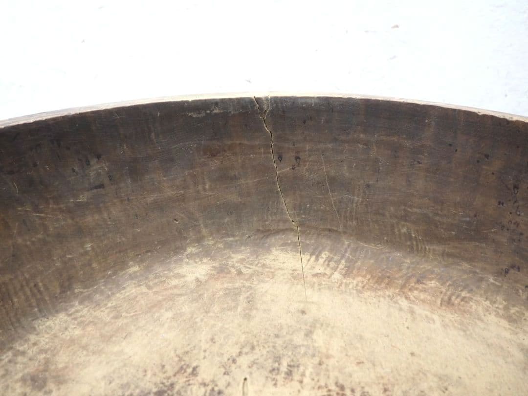 1349 W62cm レトロなこね鉢　捏ね鉢　蕎麦打ち　うどん　古道具　木皿