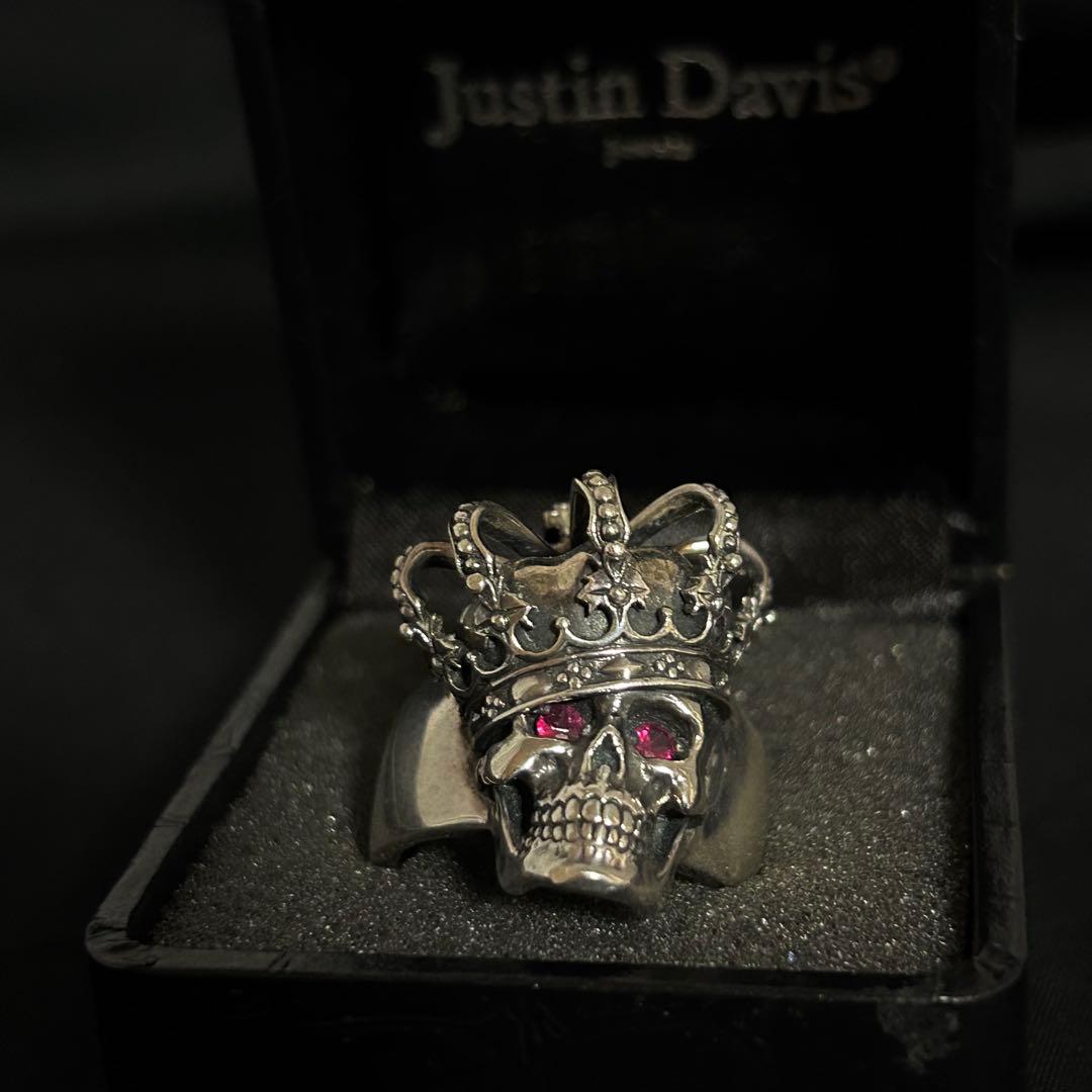 ジャスティン デイビス エッセンシャルスカル リング クラウン 17号 指輪