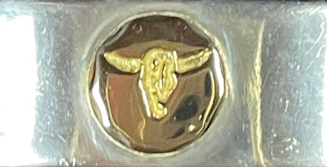 TADY&KING 平打ちバングル18K ロングホーン内径14センチ程Mサイズ