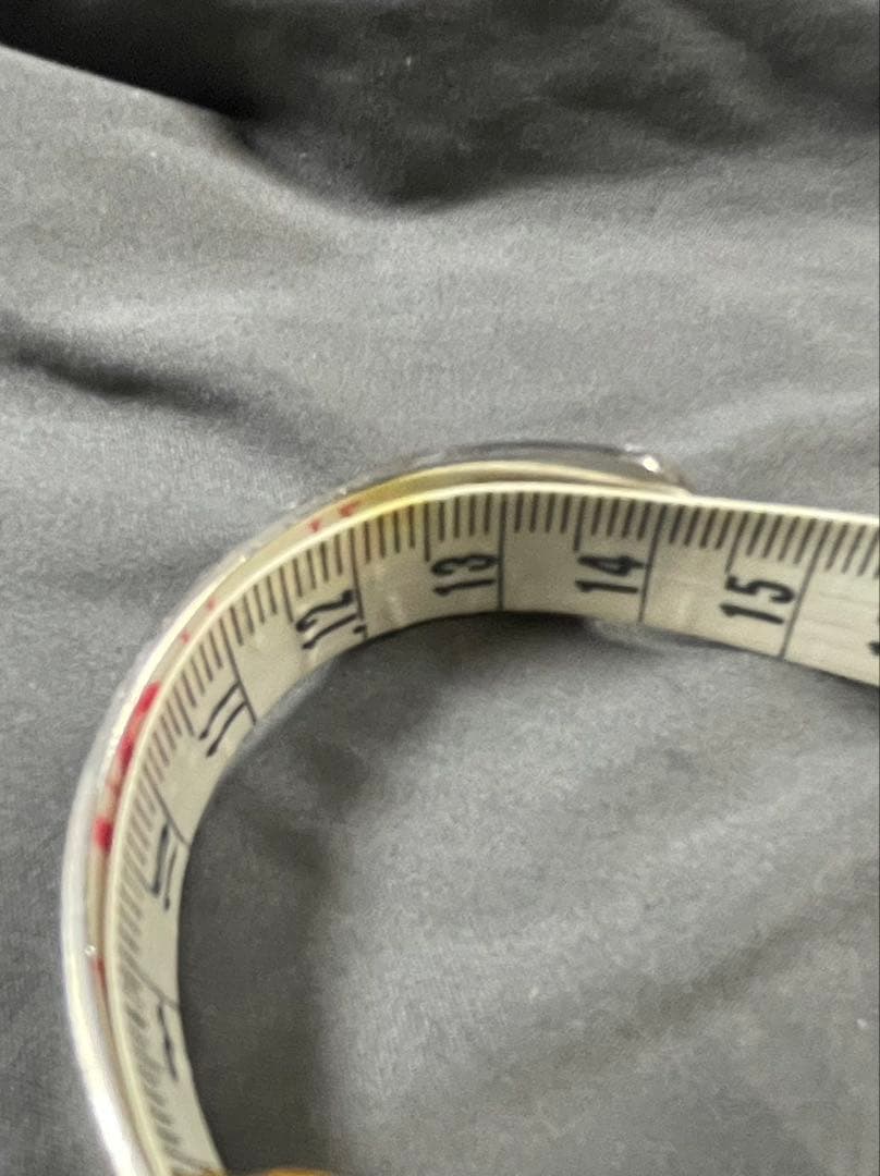 TADY&KING 平打ちバングル18K ロングホーン内径14センチ程Mサイズ