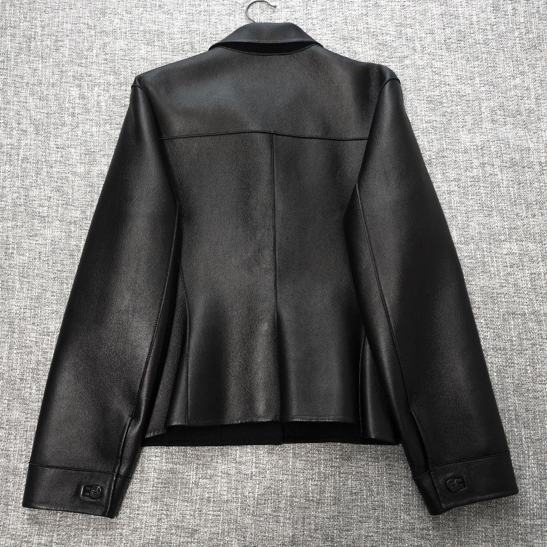 高品質ラムレザージャケット　裏地カシミヤ100　日本製　春秋冬　未使用に近い美品