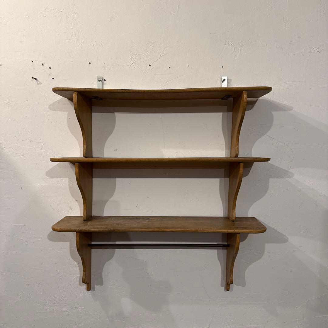 ヴィンテージ　ウォールシェルフ　ラック　壁掛け　壁面収納棚