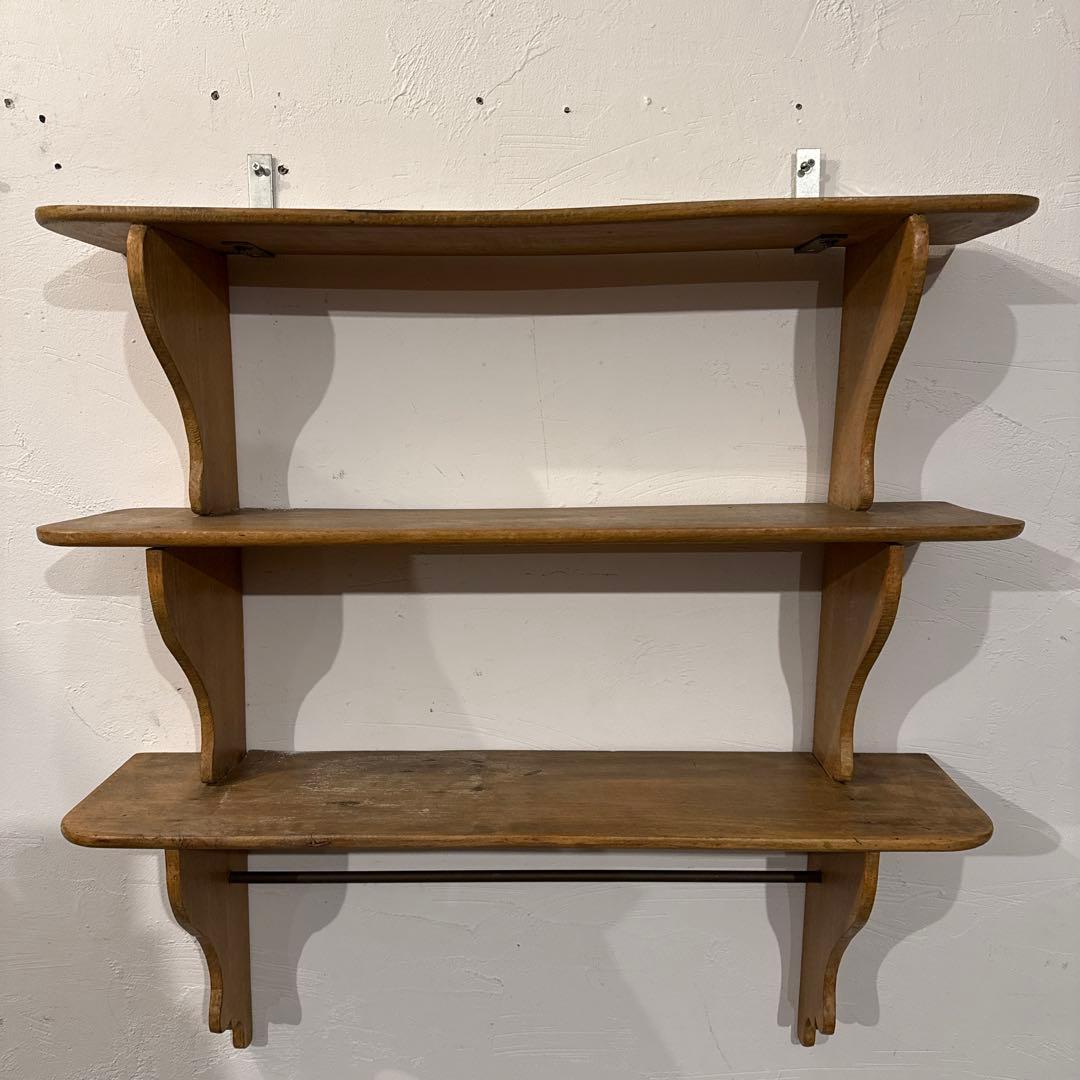 ヴィンテージ　ウォールシェルフ　ラック　壁掛け　壁面収納棚