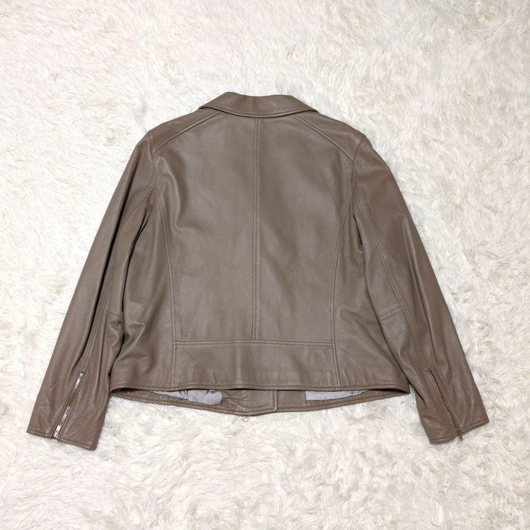 23区 ダブルライダースジャケット 羊革　大きいサイズ　48