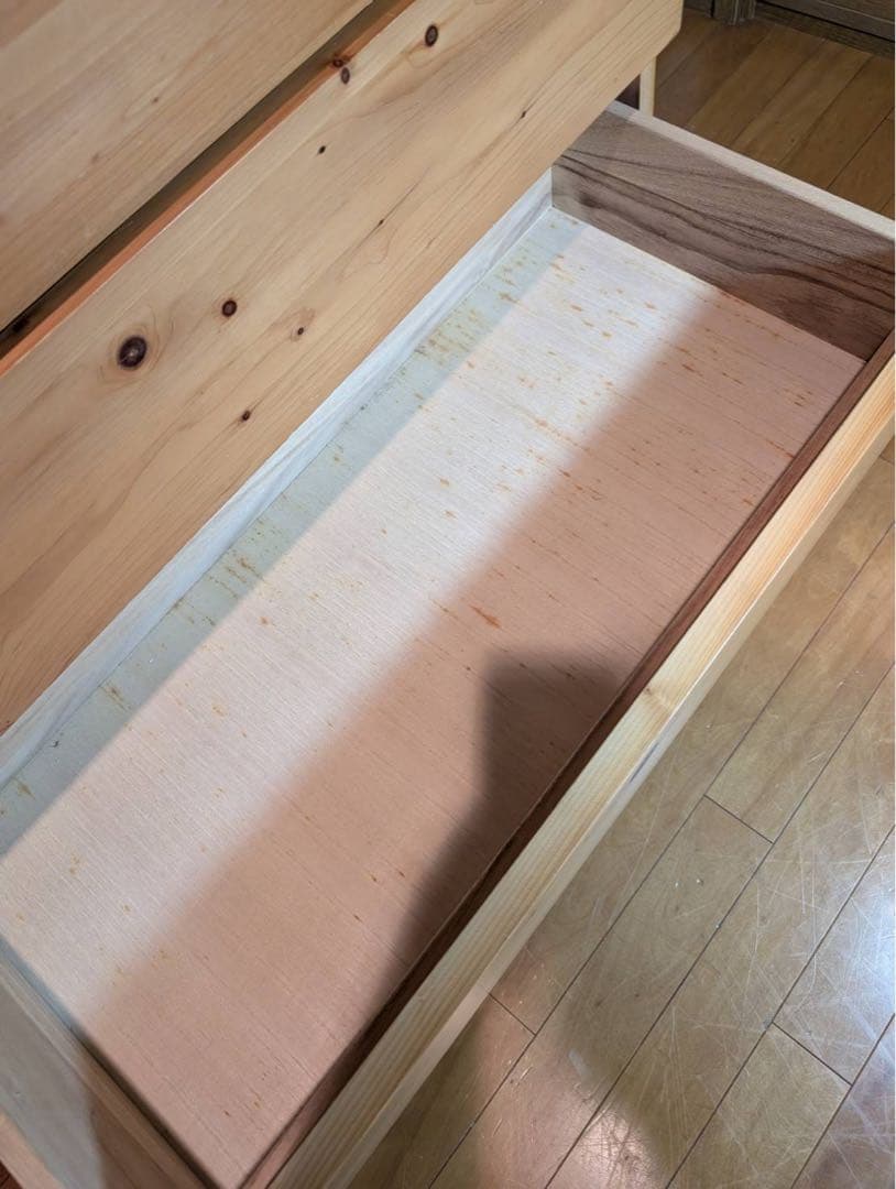 ■送料込■無印 MUJI パイン材 4段チェスト 木製棚 衣装棚 衣類収納 廃盤