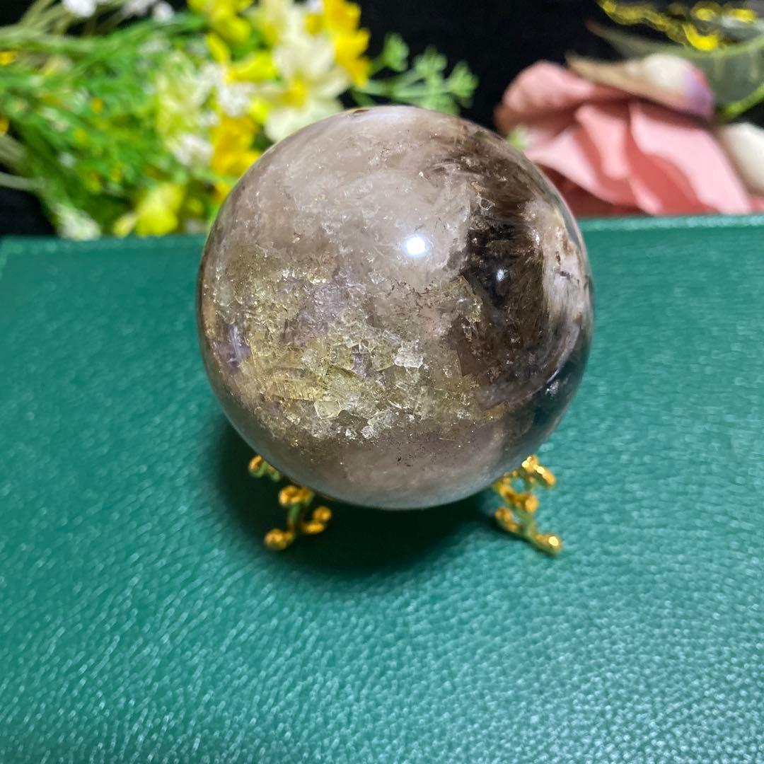 レア インナーモンゴル産フローライト スフィア ❸