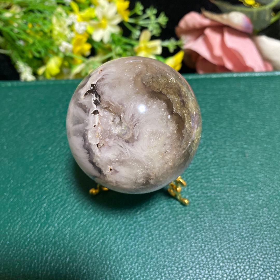 レア インナーモンゴル産フローライト スフィア ❸