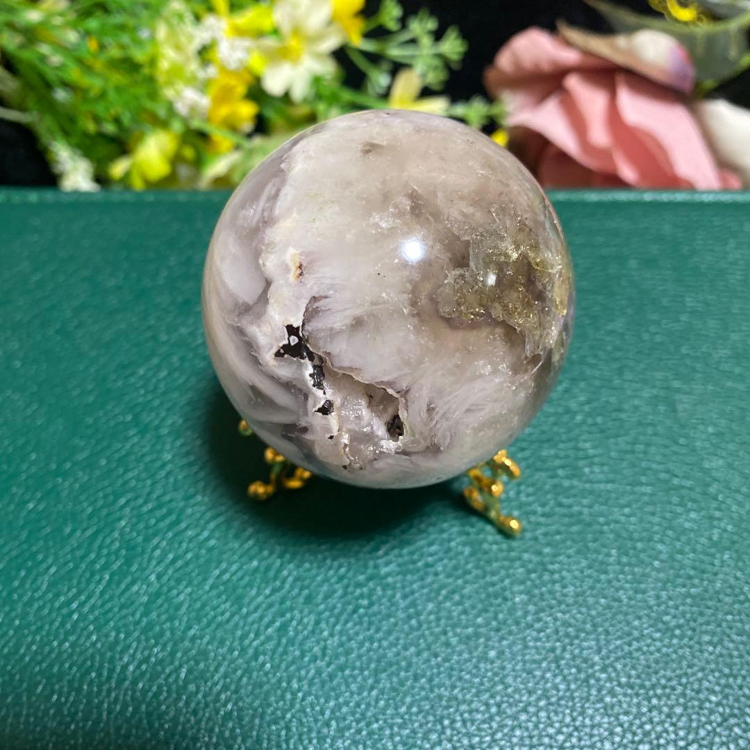 レア インナーモンゴル産フローライト スフィア ❸
