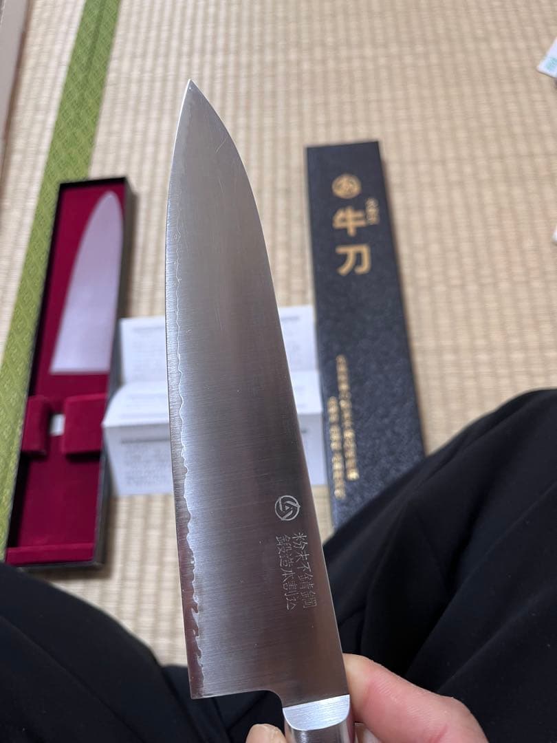 【美品】高村刃物 Takamura R2 牛刀 180mm 口金付