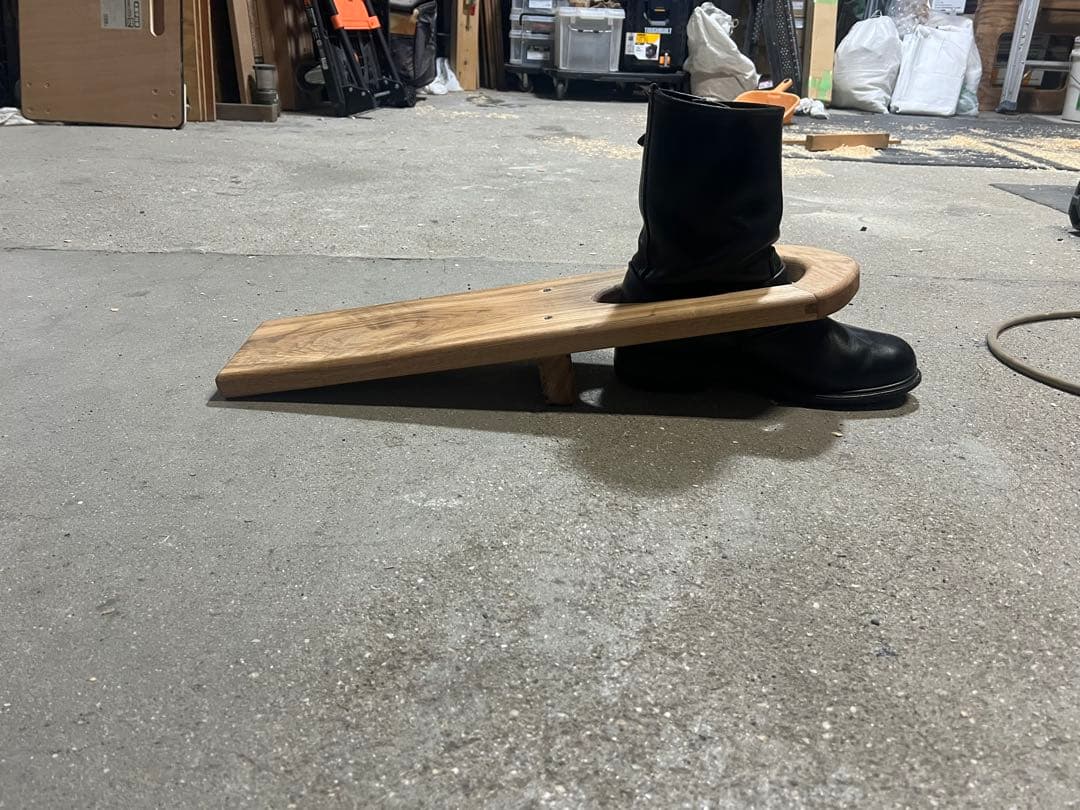 ブーツジャック　自作　無垢板