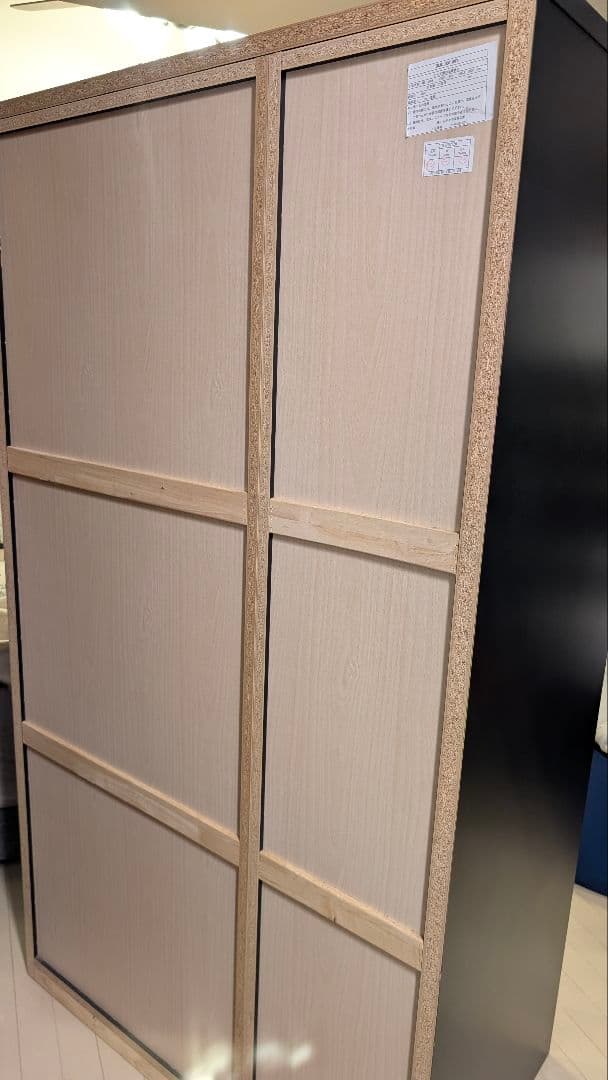 ★高級感のあるお洒落なクローゼット★　UV塗装・鏡付き　BLIC 100 WD