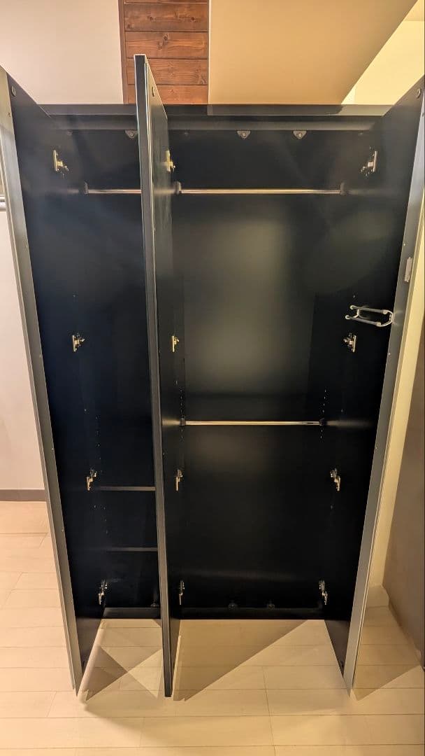 ★高級感のあるお洒落なクローゼット★　UV塗装・鏡付き　BLIC 100 WD